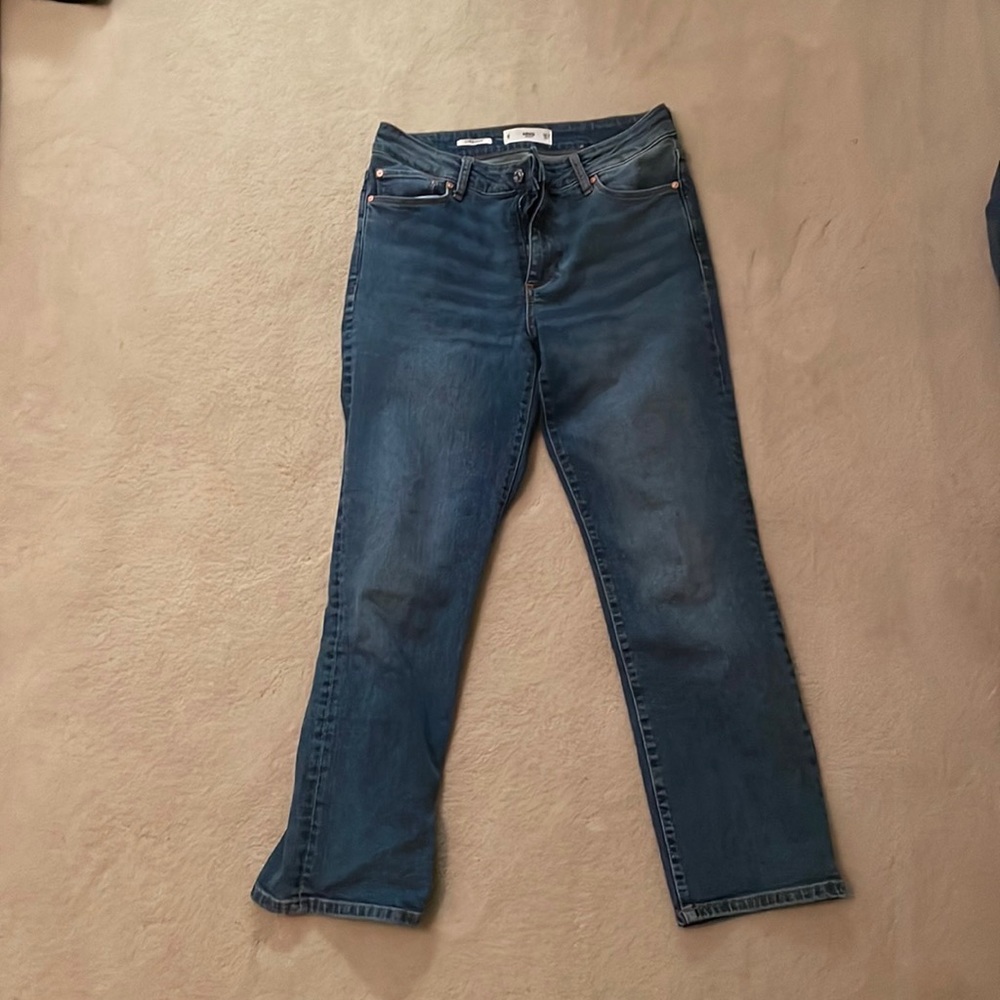 Mango straight ankle jeans